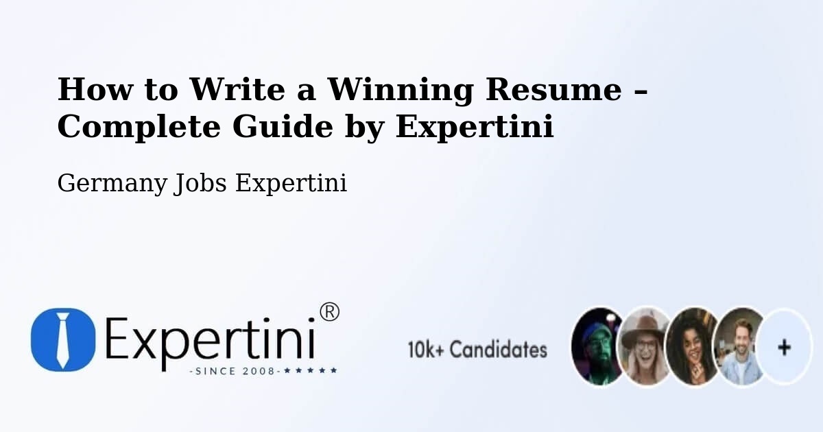 Resume Writing Guide for Job Seekers – Stützerbach - Stützerbach, Germany Jobs Expertini